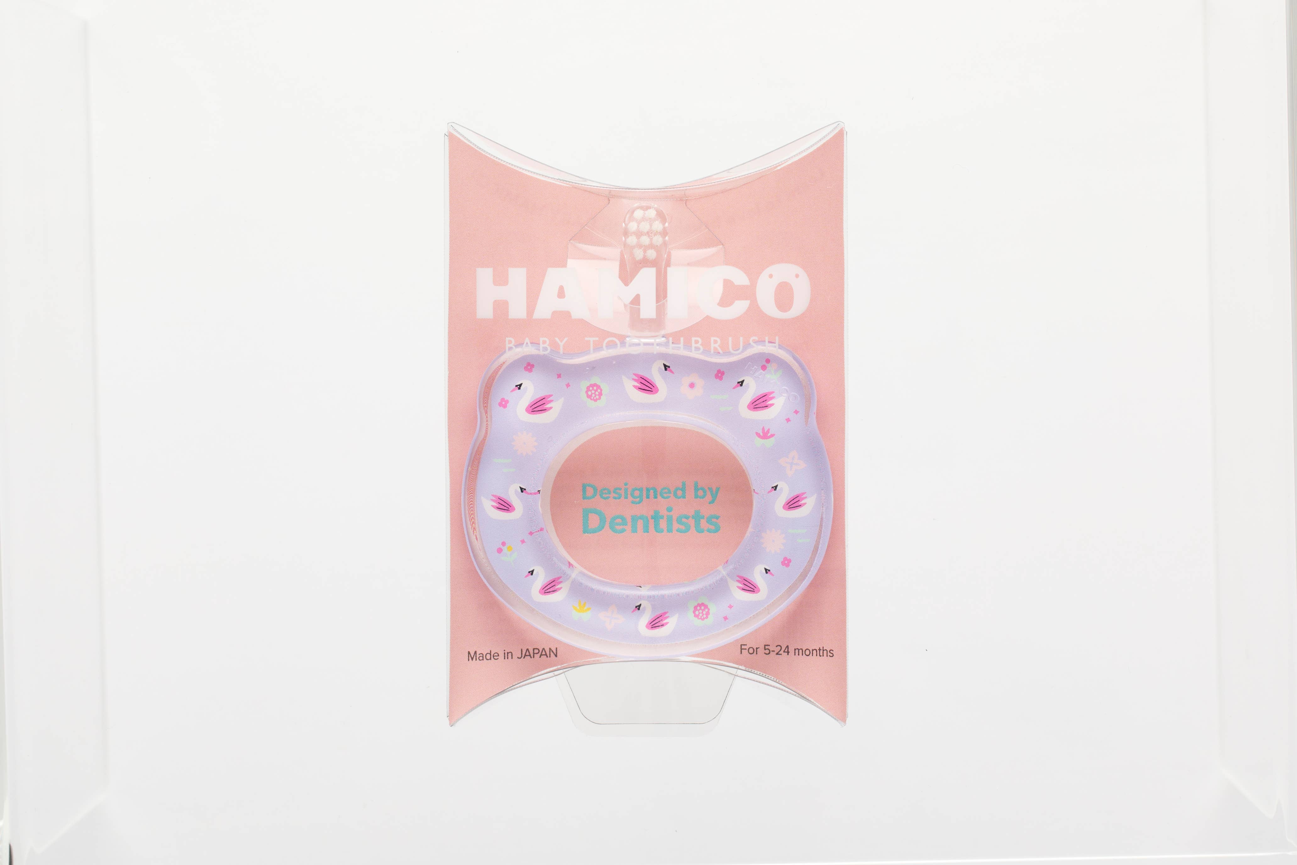 HAMICO -Innovative Toothbrush - Wholesale Toothbrush - Kids & Baby - Baby Training Toothbrush - Swans | 6 Individual packs1