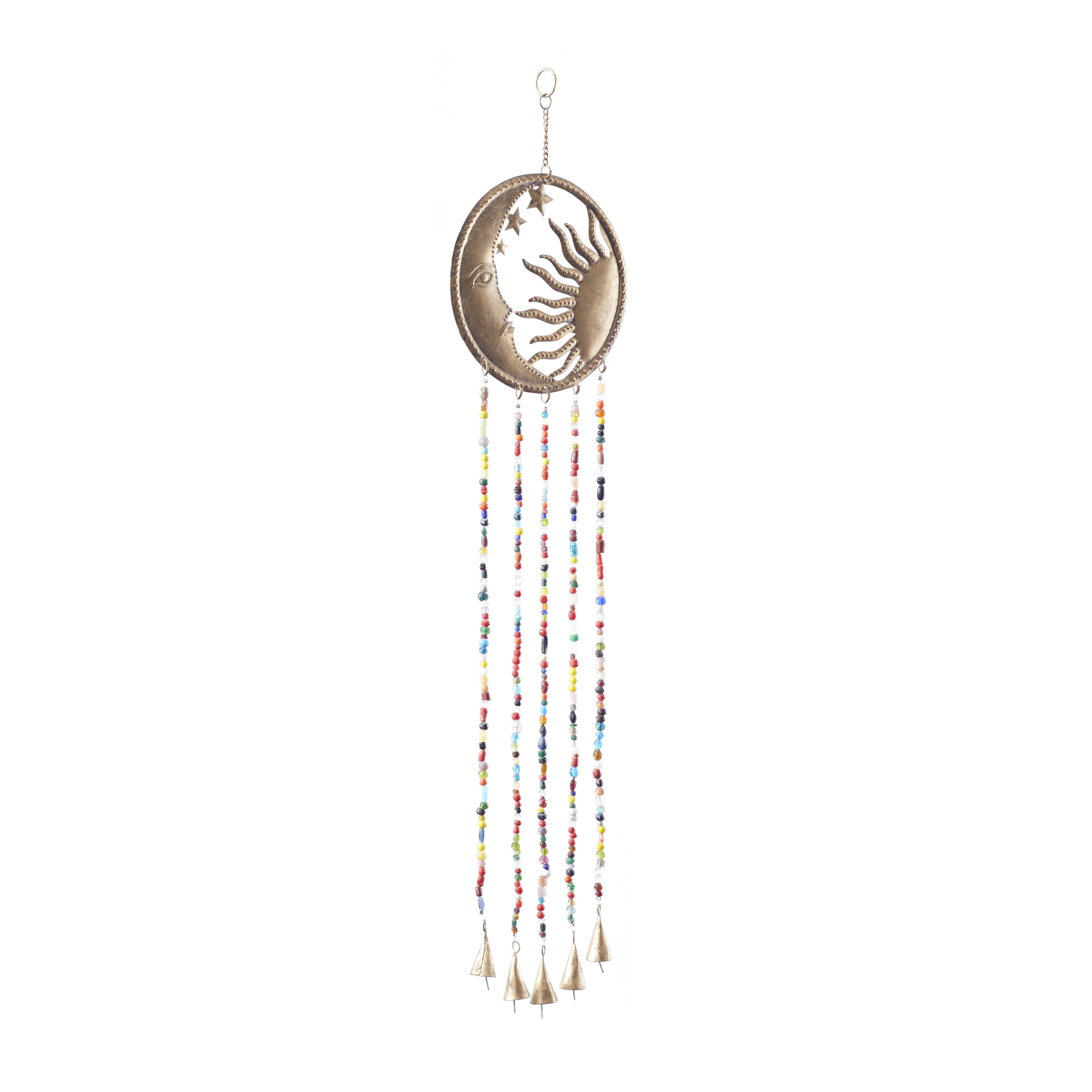 Import Corner – wholesale Wind chime – A-91977: METAL WIND CHIME 8"W, 37"H6