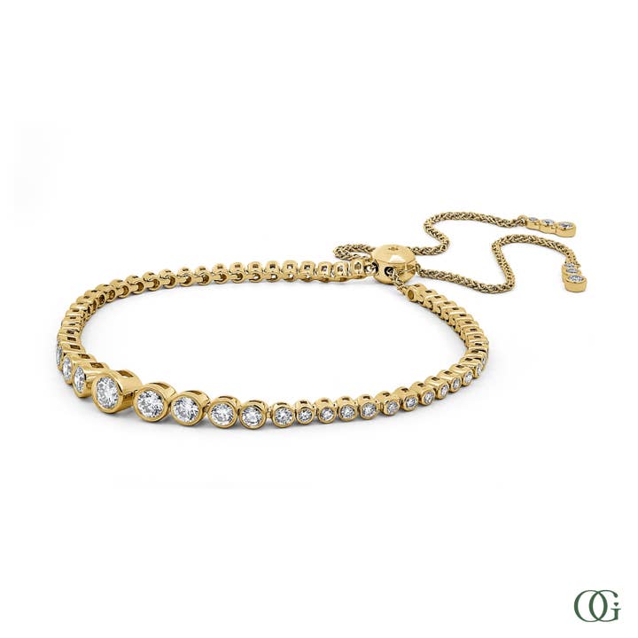 Rundes Diamant-Armband verstellbar (1,45 CTW) für den Großhandel von Orchid Gems Fine Jewelry