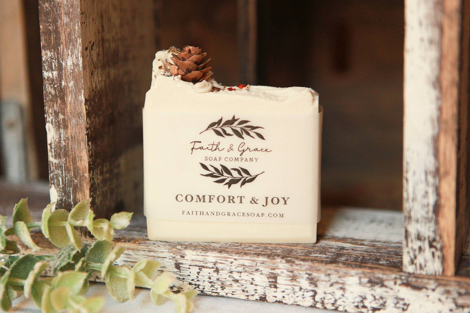 Faith and Grace Soap Co. - Wholesale Bar Soap - Comfort and Joy Artisan Soap, Tallow Bar Soap, 4.5 oz.