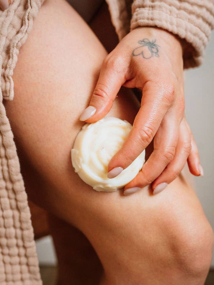 Lemon, Lavender & Mint Organic Lotion Bar for wholesale by Herbs and Mylk