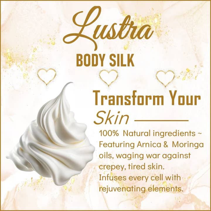 Wild Herb Soap Co - Wholesale Body cream/lotion - Lustra Body Silk Cream Crepey Dry Skin Renew Youthful Glow1
