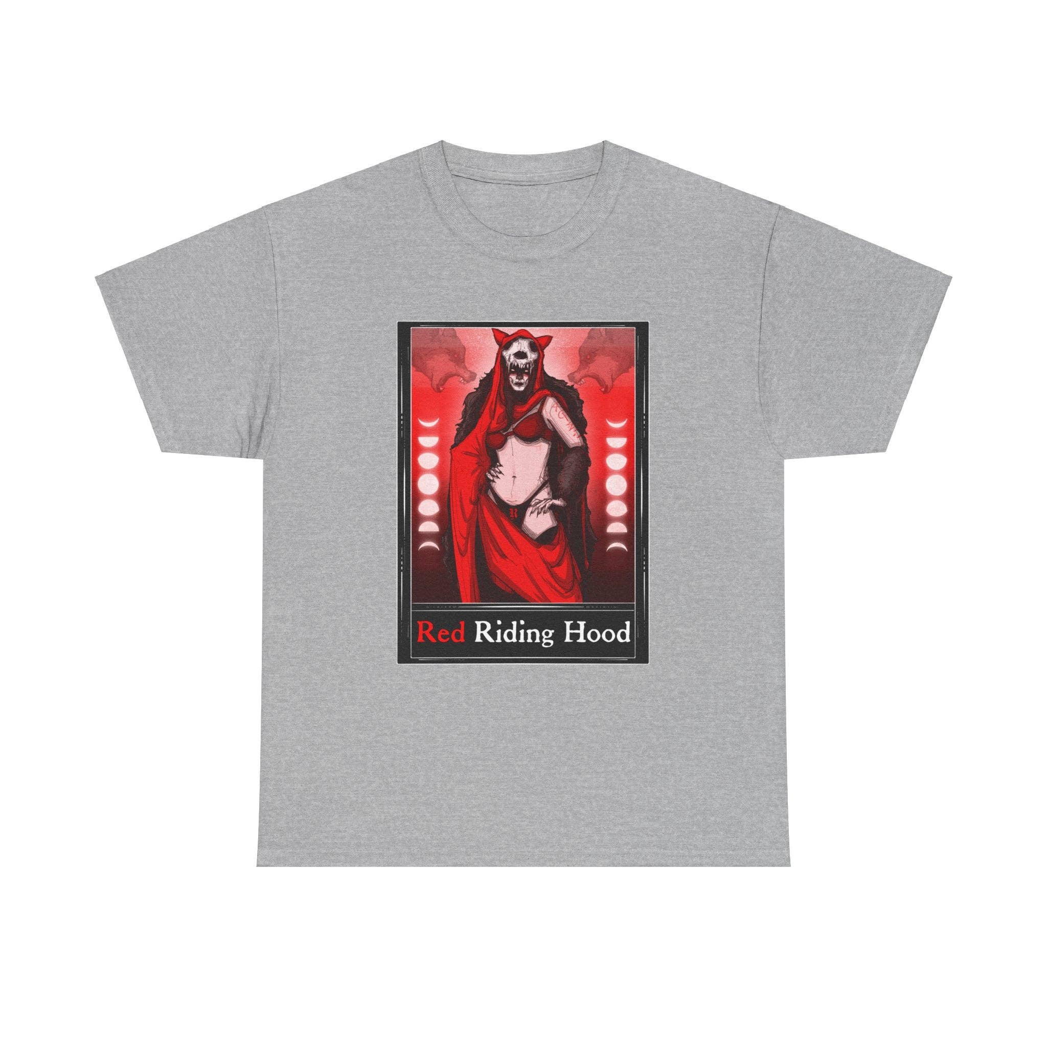 LVB Art - Wholesale T-Shirt (Graphic) - Unisex - Red Riding Hood Tarot  (Front & Back Print) Unisex Heavy Cotton Tee27