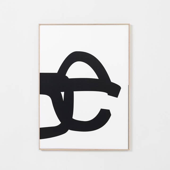 Gdeco - Venta al por mayor Conjunto de galería de pared - Set 2 Láminas Impresas 50X70Cm Dibujo Peine Viento Chillida