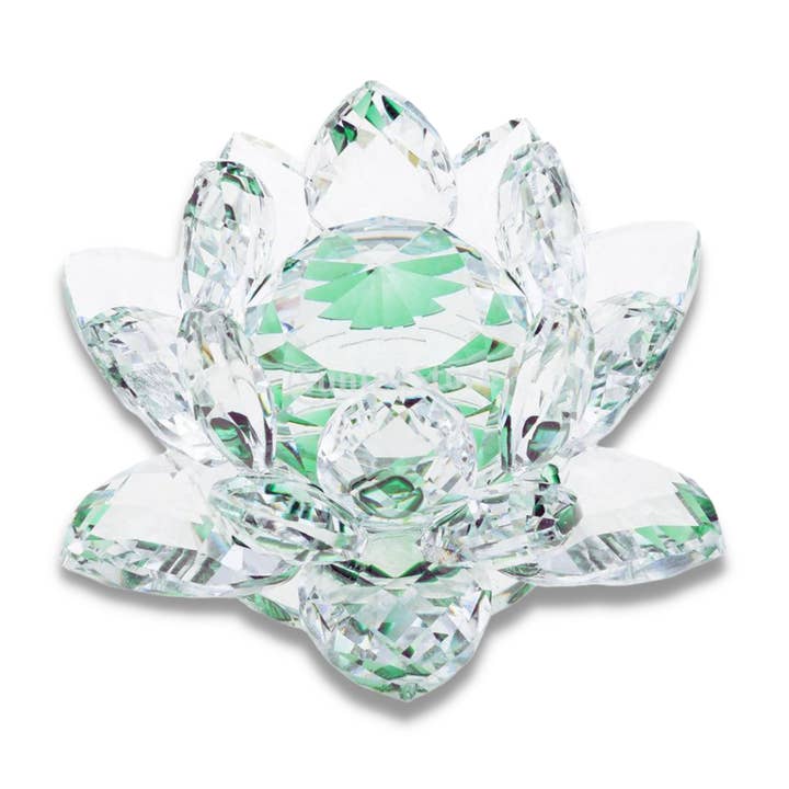 KARMA YOGA SHOP - Wholesale Spiritual Stone/Crystal - “Feng Shui” Crystal Lotus Flower