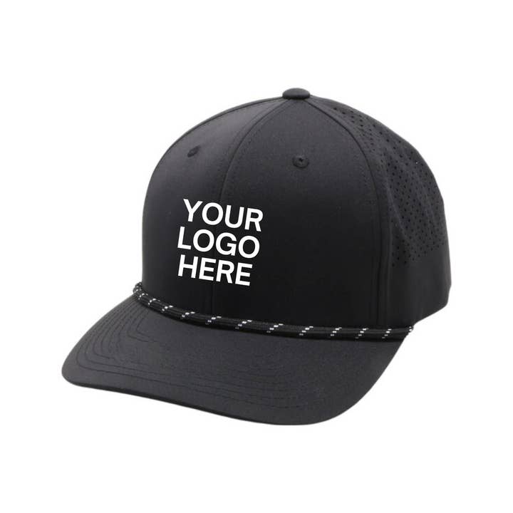 SD Merch Co. - Custom Embroidery - Wholesale Trucker Hat - Unisex - Laser Cut Rope Hat - Customizable
