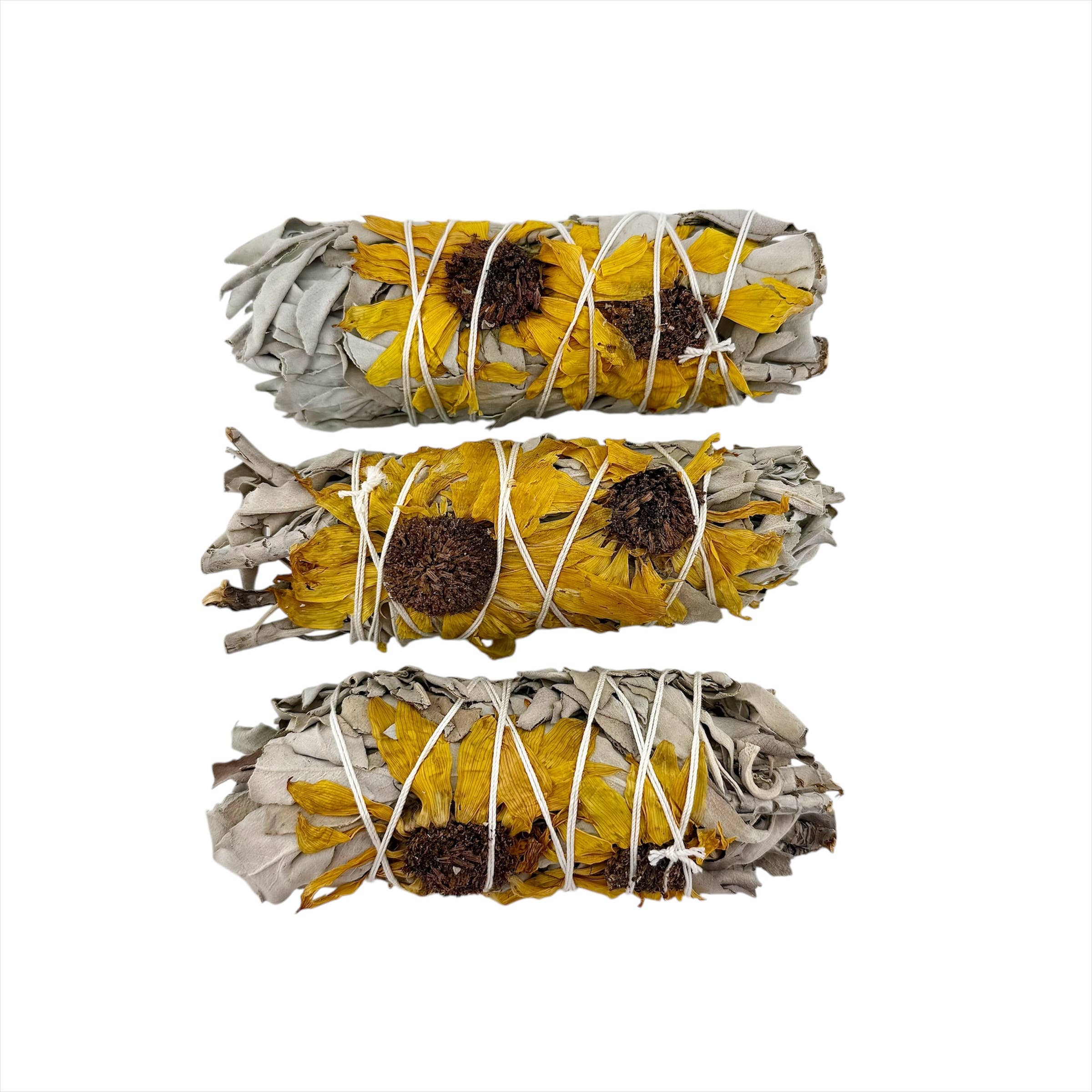 Liv Rocks - Wholesale Sage Bundle - Sunflower Sage Smudge Stick, Burn Wand0