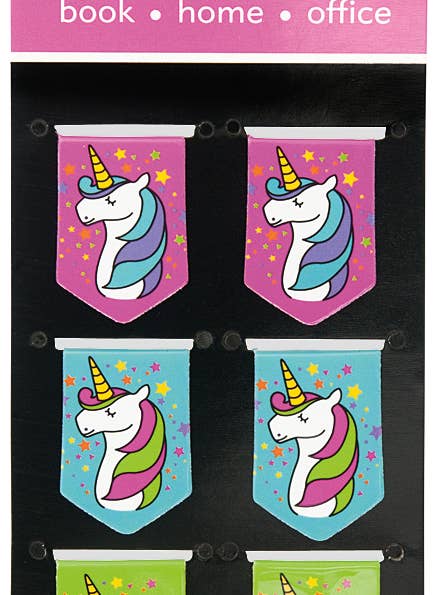 Unicorns i-clips Magnetic Page Markers for wholesale by Peter Pauper Press