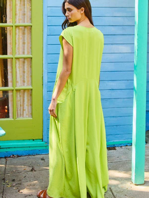BUCKETLIST OUTLET - Wholesale Jumpsuit - Women's - R5277 OUTLET SALE Scoop Neck Wide Leg Solid Jumpsuit9