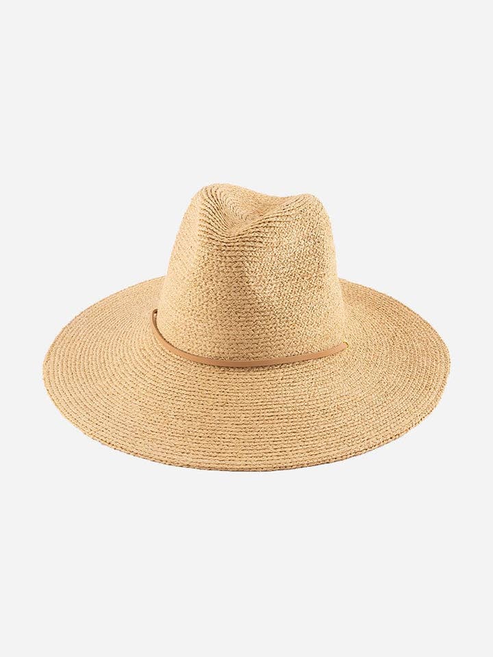 Ozzy Packable Straw Sun Hat for wholesale by Gigi Pip