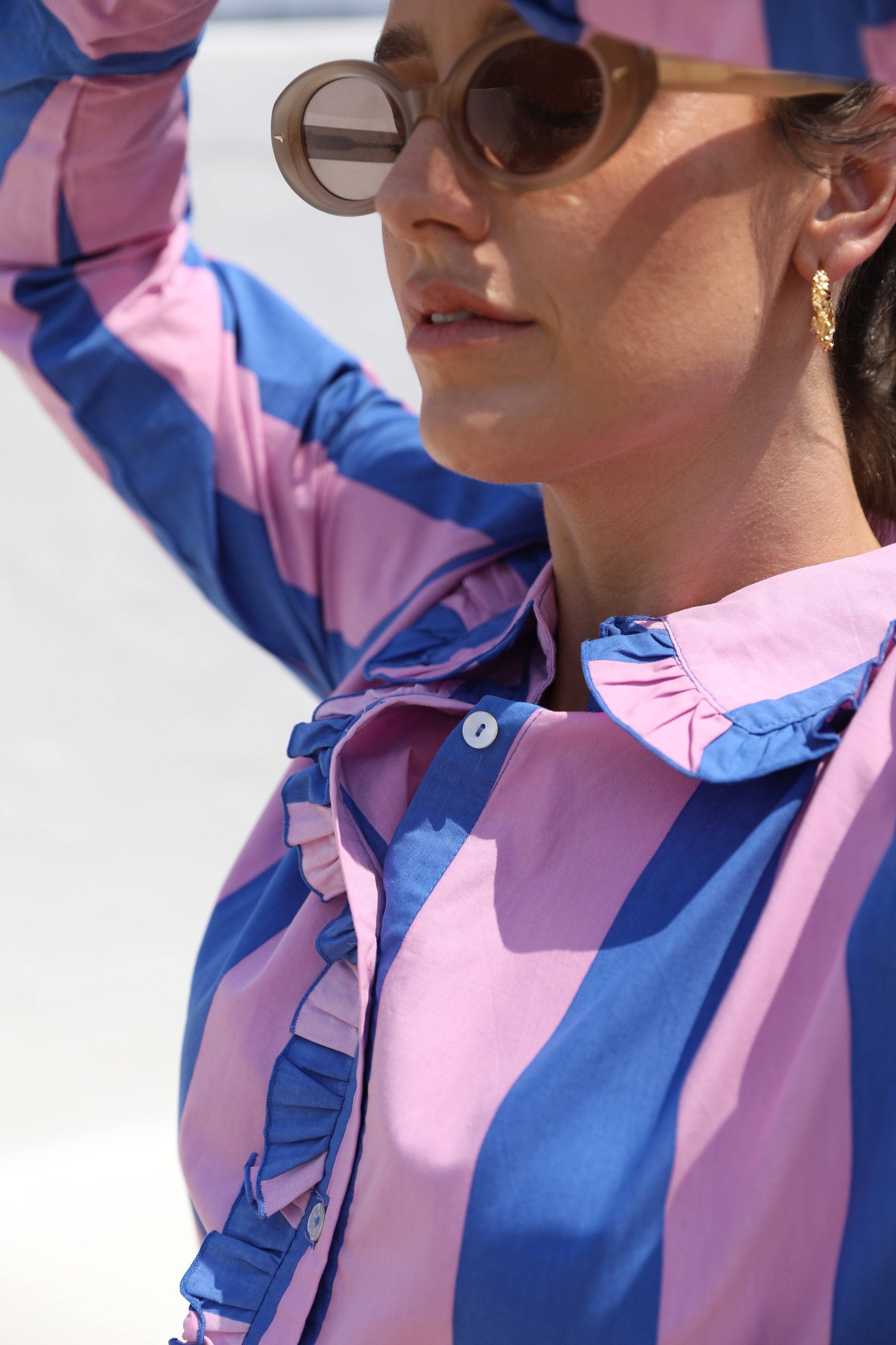 Frank & Dollys - Wholesale Button Down Shirt - Women's - Paloma Shirt - Marino1