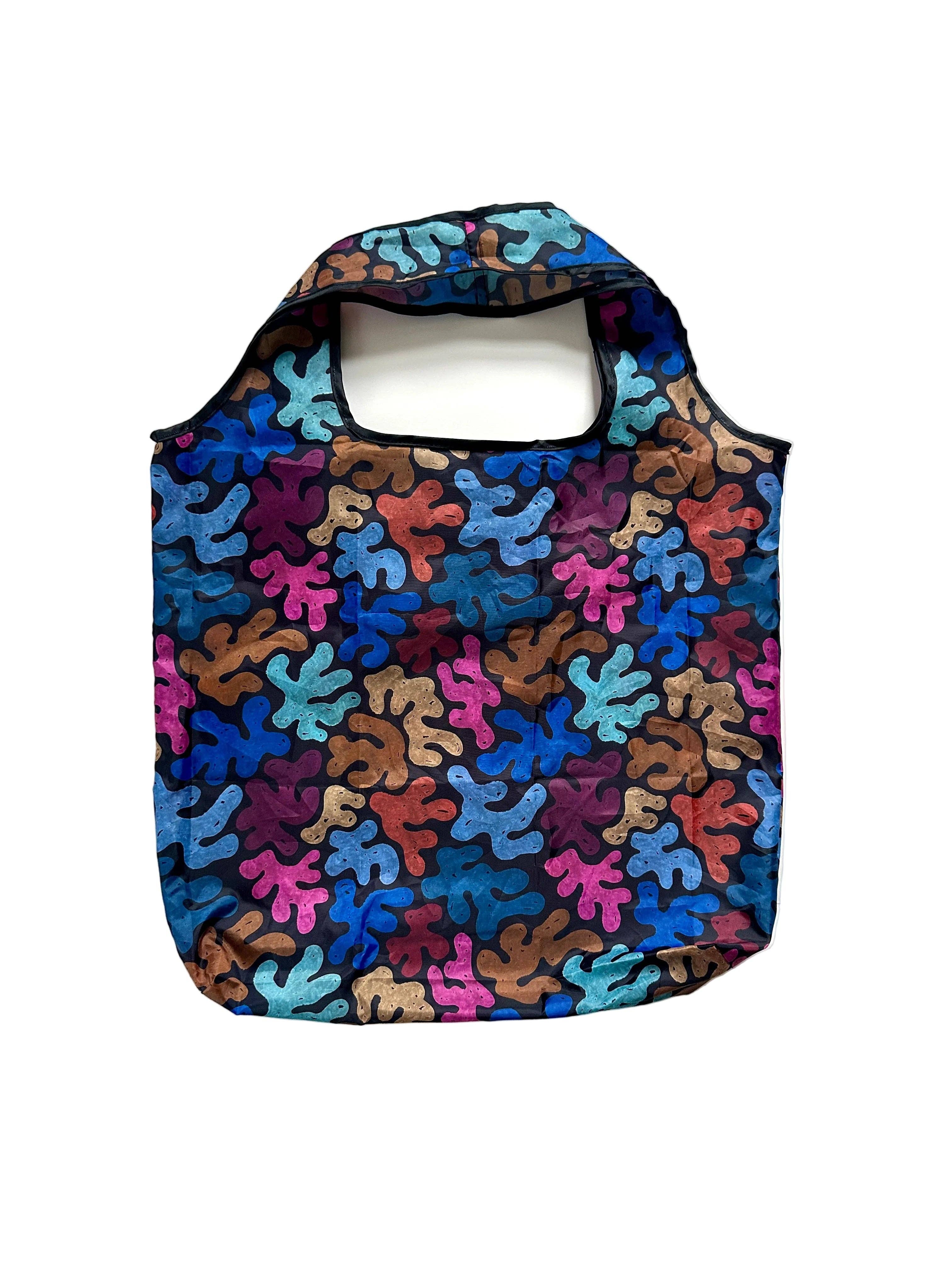 liadelyonart - Wholesale Grocery/Shopping Bag - Colorful Coral Reusable Tote Bag8