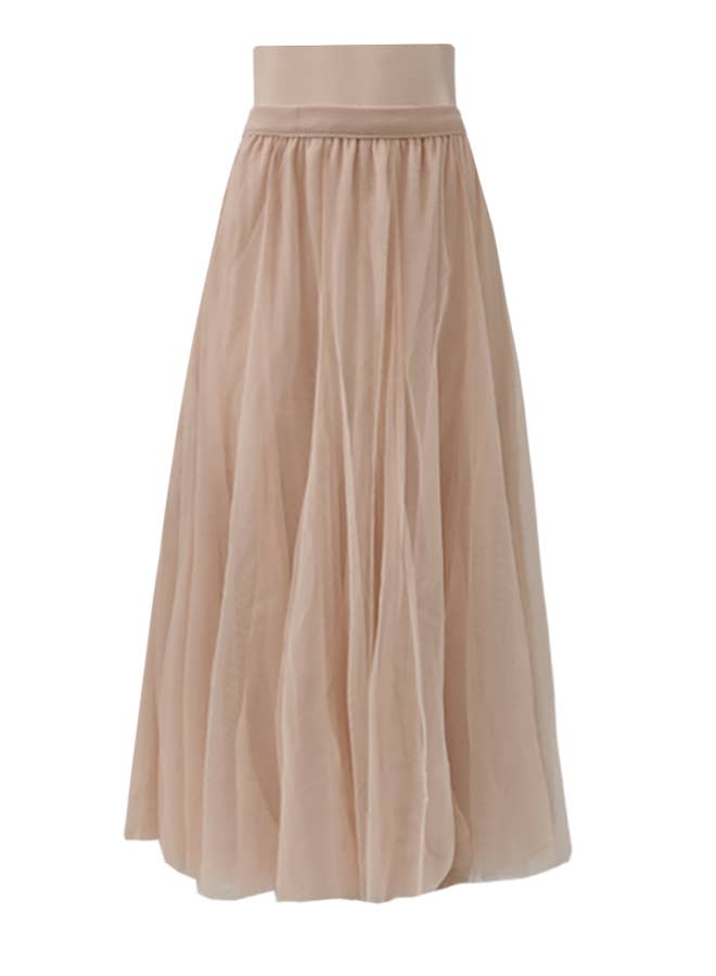 Rosa Clothing - Wholesale Skirt - Women's - 20 colors Ethereal Flowy Elastic Waist Pleated Tulle Skirt20