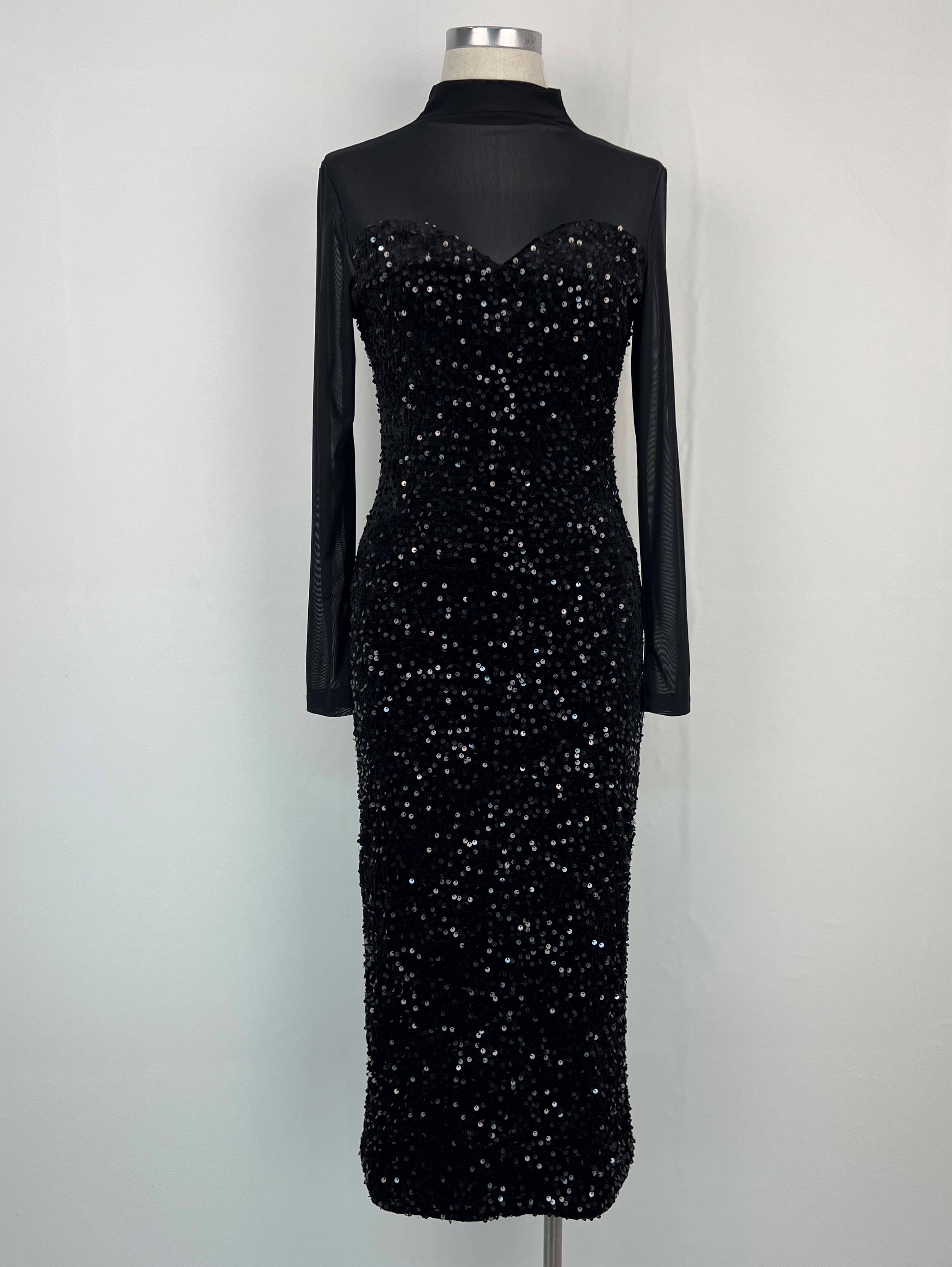 aikha - Venta al por mayor Vestido de fiesta - Mujer - Vestido de lentejuelas (02-3571)3