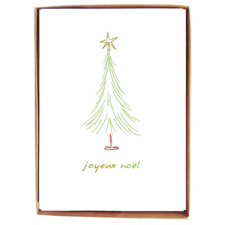 Joyeux Noël - box of 8 for wholesale by mollyOcards