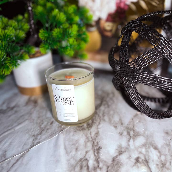 ImpactedScents - Wholesale Jar/Filled Candle - Winter Fresh Amber Candle2