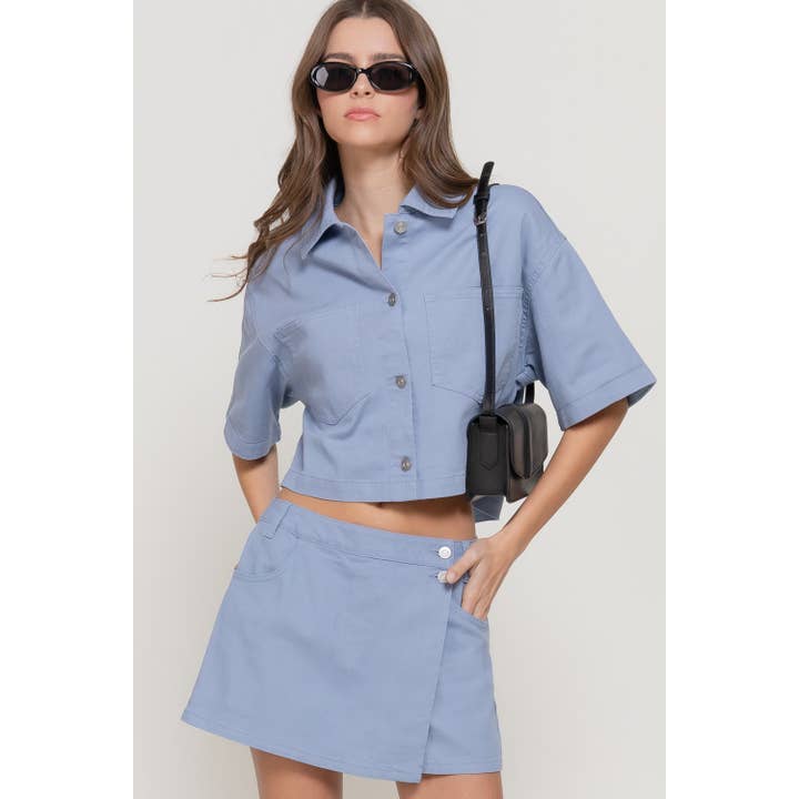 BOXY JACKET AND SKORT SET for wholesale by HiteJeans