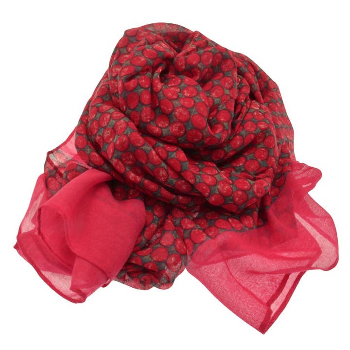 Pañuelo Fucsia Rosa con Motas para venta al por mayor de Miss Milly Limited