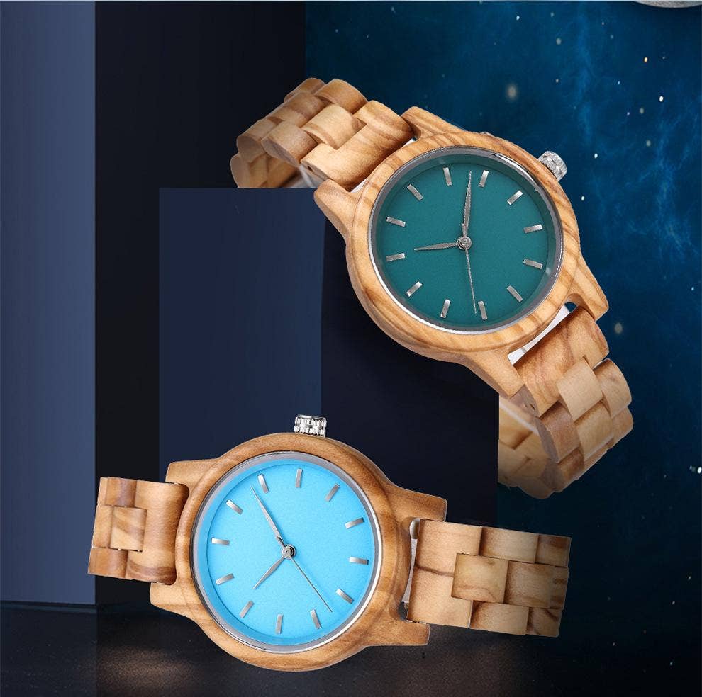 WoodWristCo - Wholesale Wrist watch – Women's - Fashion Premium Green Wooden Quartz Women's Watch10