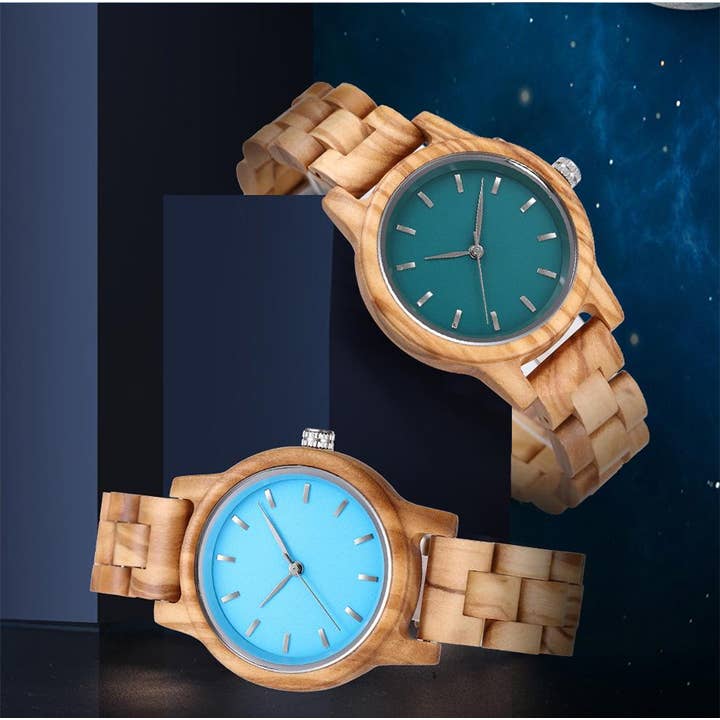 WoodWristCo - Wholesale Wrist watch – Women's - Fashion Premium Green Wooden Quartz Women's Watch10