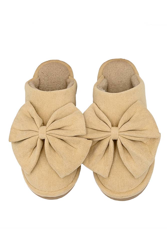 Hana - Wholesale Slippers - Women's - C.C Faux Suede Bow Slippers6