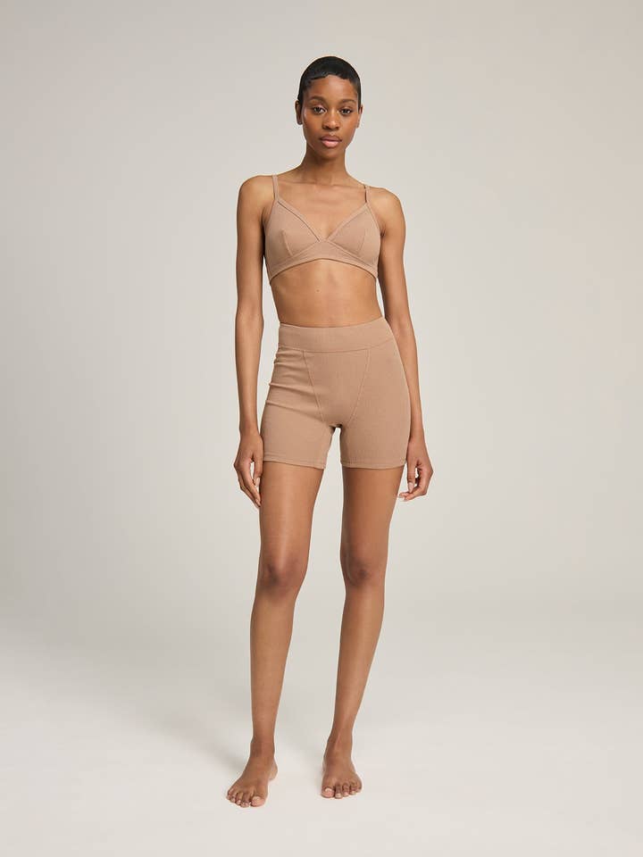 The Organic Cotton Boyfriend Boxer - Mocha for wholesale by Nudea