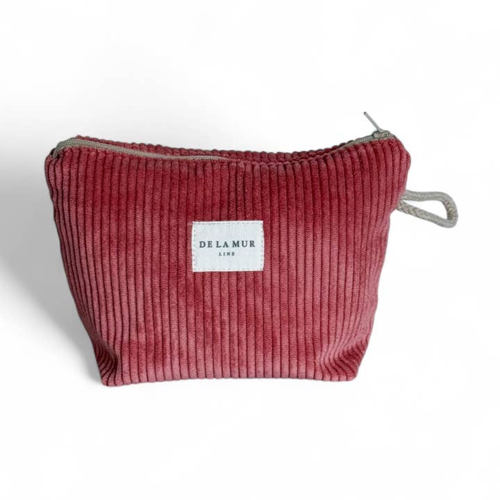 Small Coral Toiletry Bag for wholesale by De La Mur