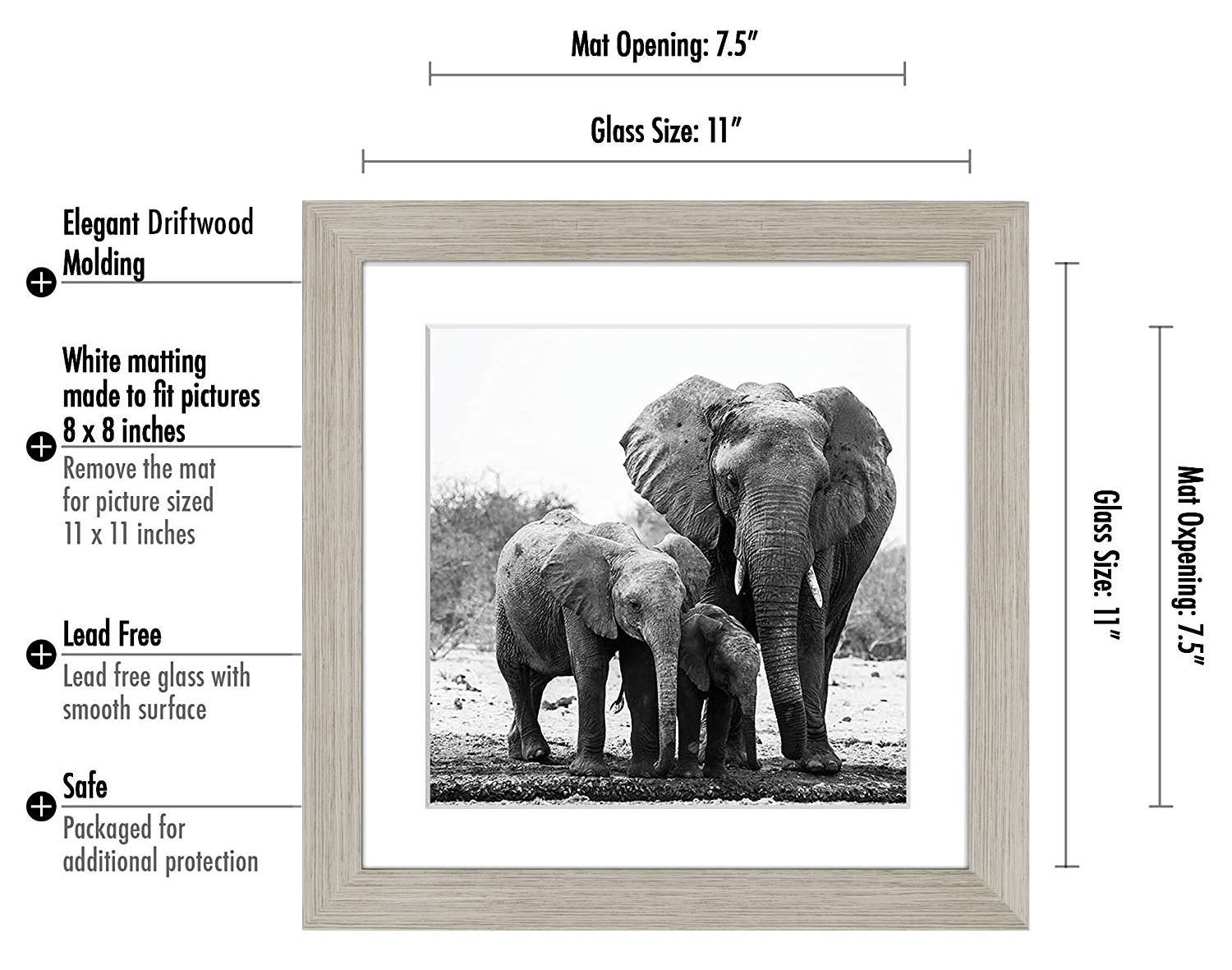 Americanflat - Wholesale Picture Frame - Americanflat Picture Frame with Mat Standard Molding43