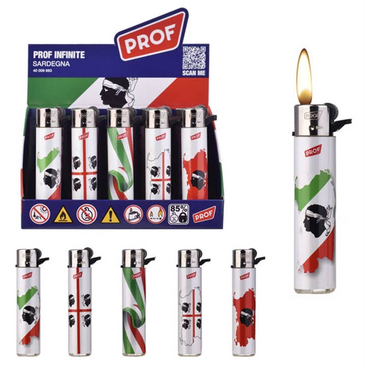 TSJJ - Wholesale Aansteker - Oplaadbare Ronde Flint Aansteker Prof Sardegna
