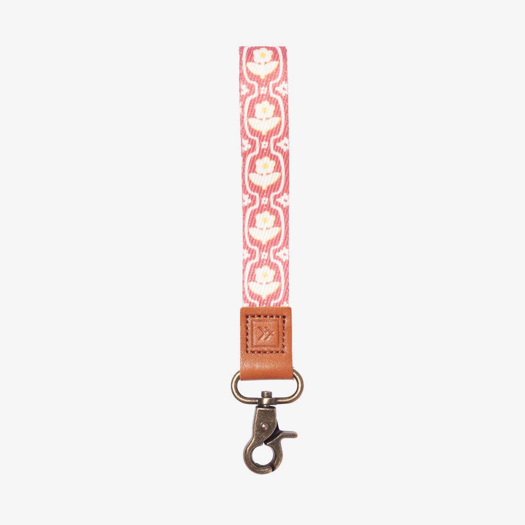 Pink White Ingrid Wrist Lanyard for wholesale on Faire0