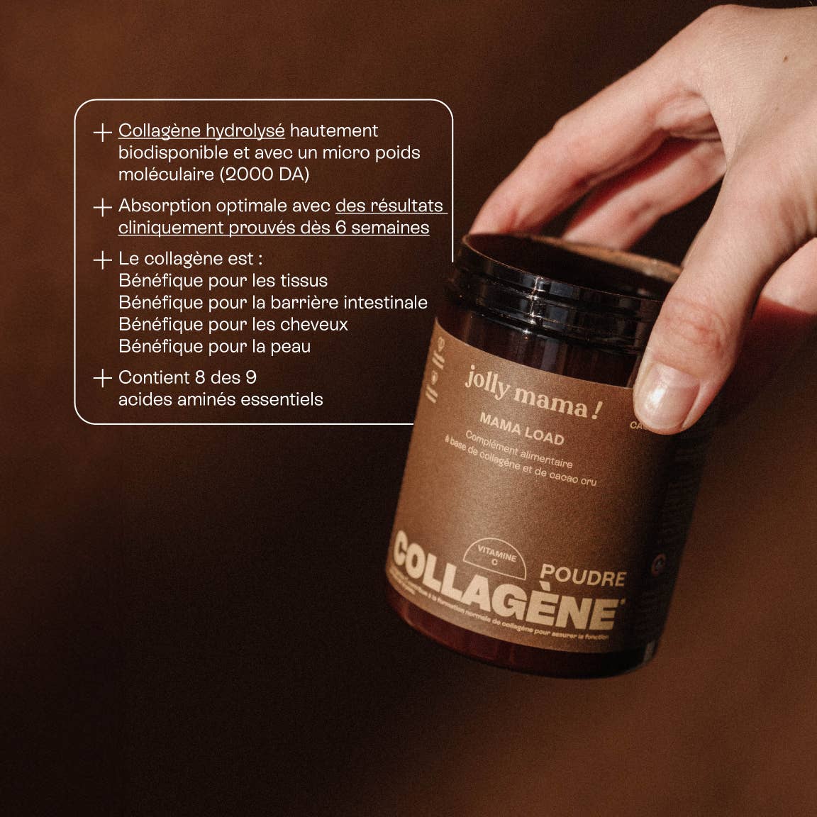 JOLLY MAMA - Wholesale Powdered Health Drink - Cocoa and collagen drink for skin and hair1