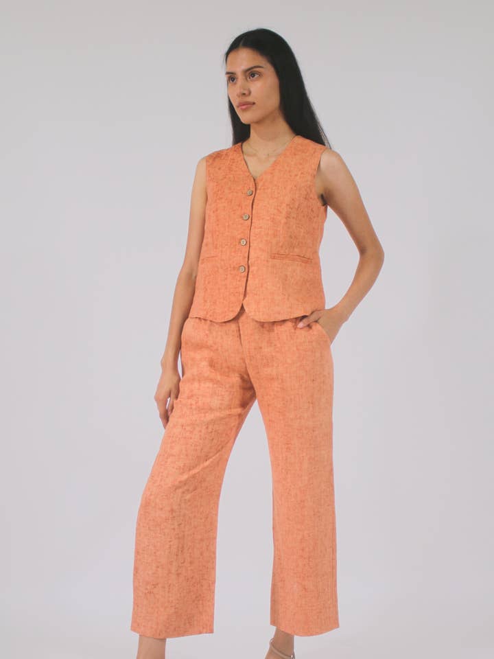 Pantalon en lin 100% Megan pour la vente par All Bodies