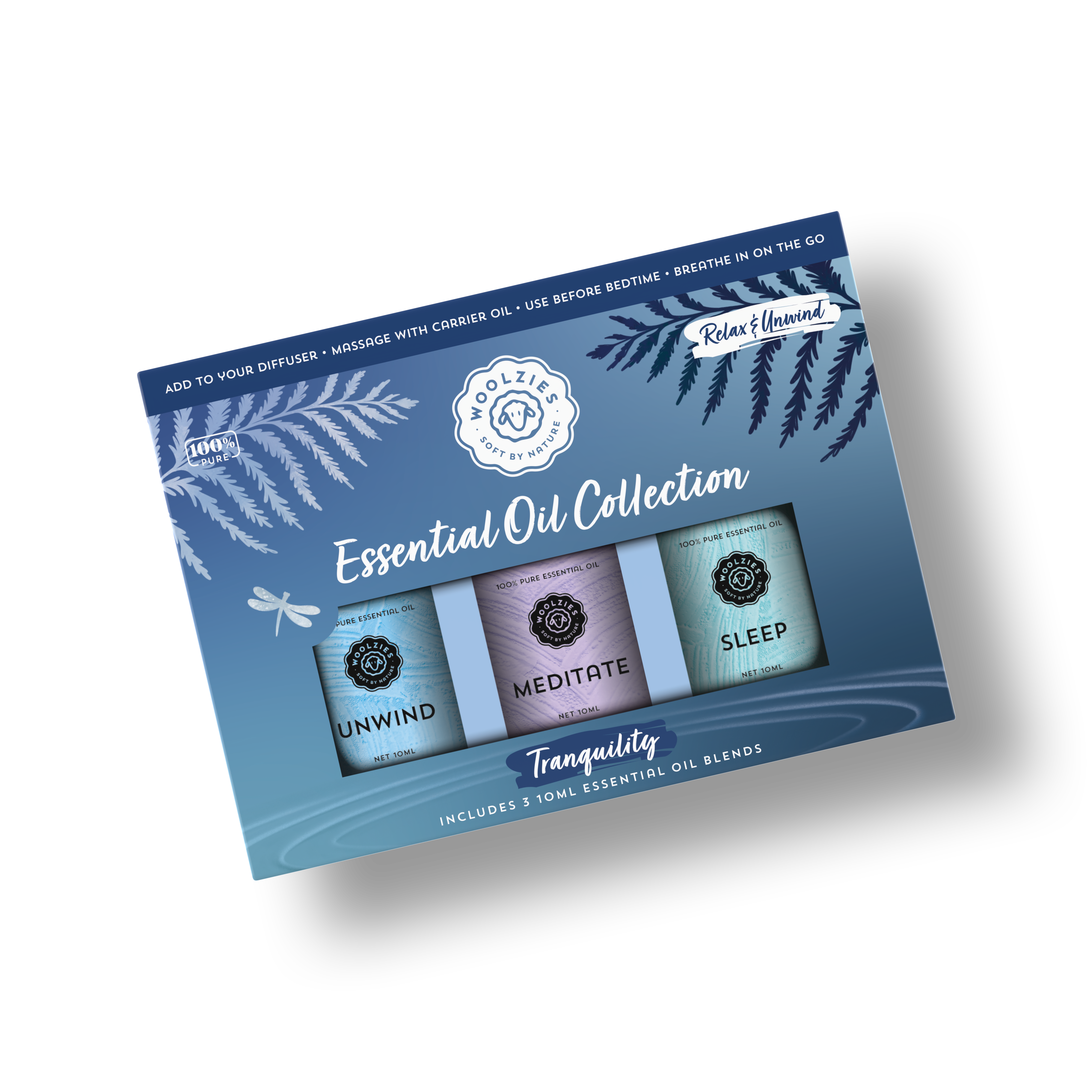 Woolzies - Wholesale Etherische olie - Tranquility Essentiële Olie Collectie – 3x10ml1