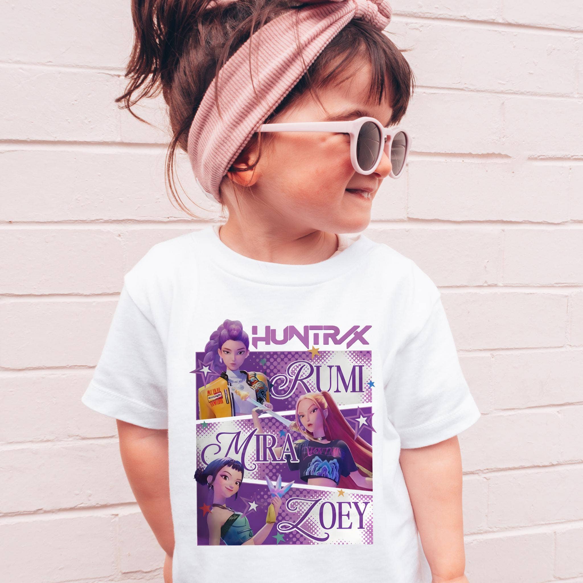 ClevorFit - Wholesale T-shirt (graphic) – unisex - Kpop Demon Hunters Shirt Comfort Colors, Girls Huntrix Tee2