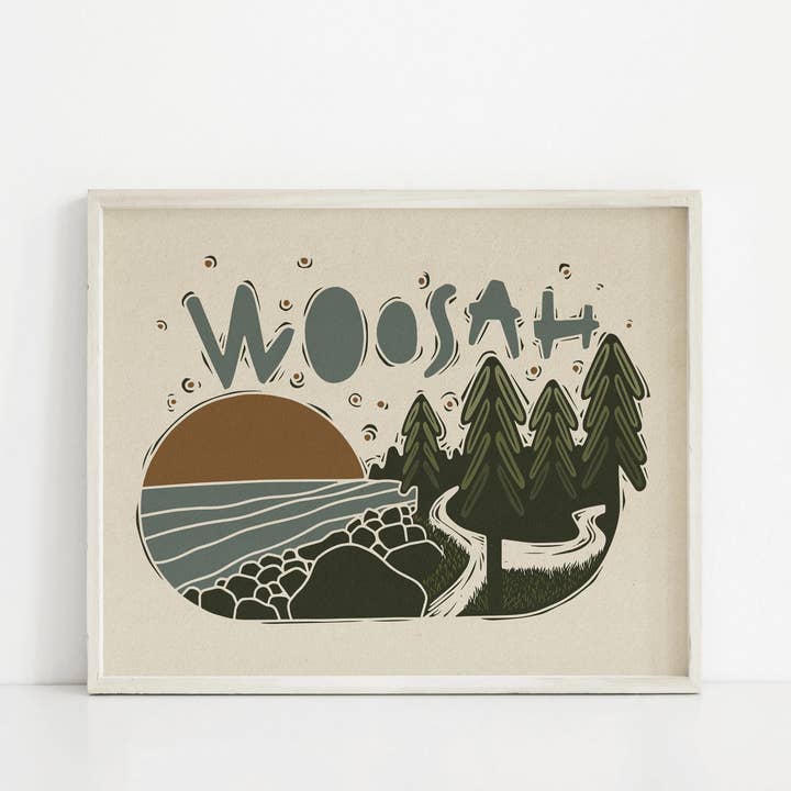 Juan De Fuca Print for wholesale by Woosah Outfitters