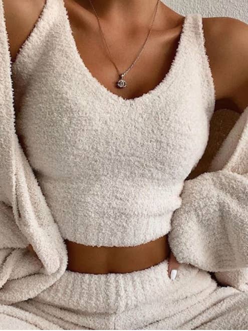 Cozy Knit Loungewear Set for wholesale by Keeks Olivia Bras