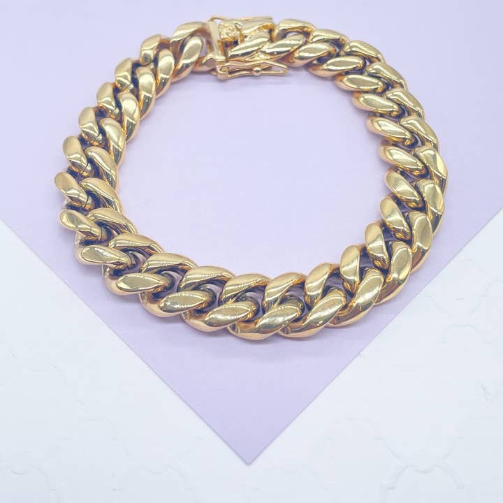14k GF 14mm Miami Cuban Link for wholesale by Milie