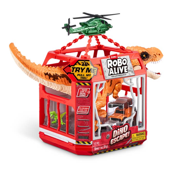 The Zoofy Group , LLC - Wholesale Toy Set - Kids - ZURU-ROBO ALIVE - DINO ESCAPE --DINO PLAYSET-SER 1