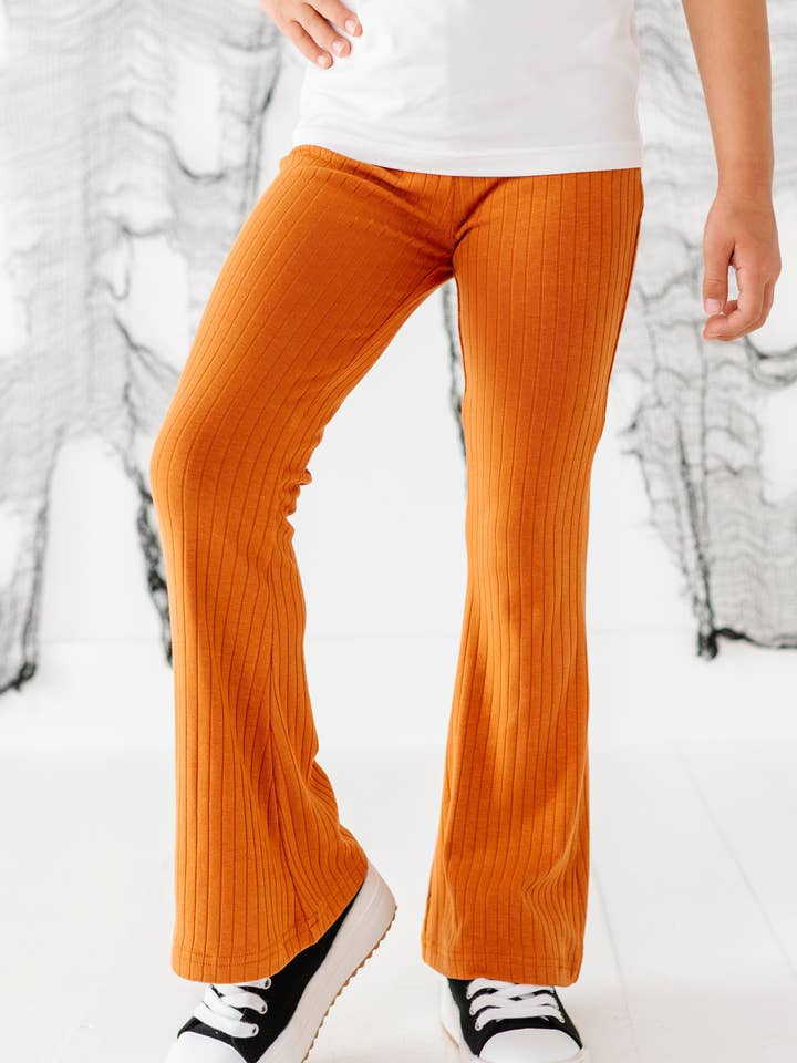 Made By Molly - Wholesale Pants - Kids - Amber | RIB FLARES0