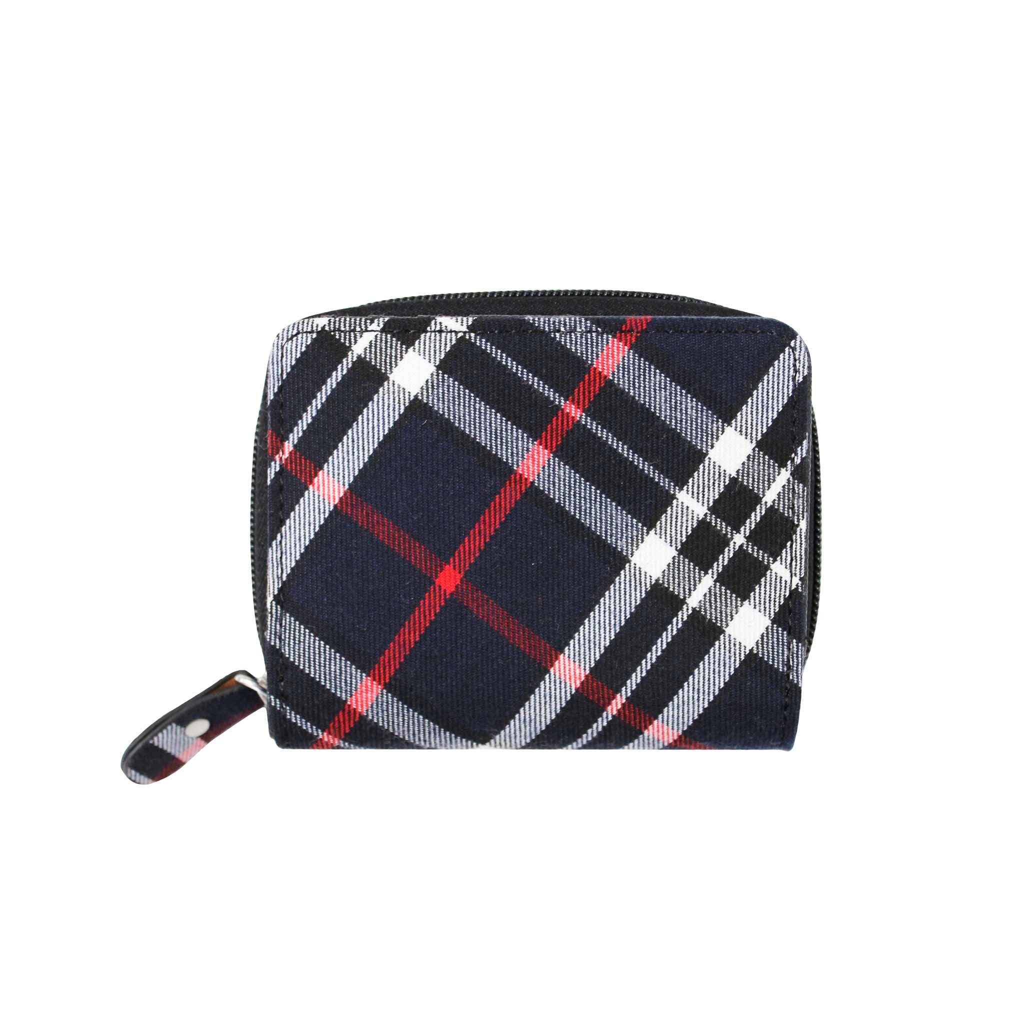 Eurostick - Wholesale Coin purse – Women’s - Tartan Classic Zip Purse - Navy Thomson