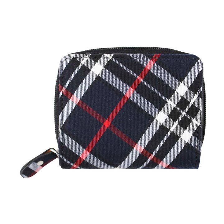 Eurostick - Wholesale Coin purse – Women’s - Tartan Classic Zip Purse - Navy Thomson0