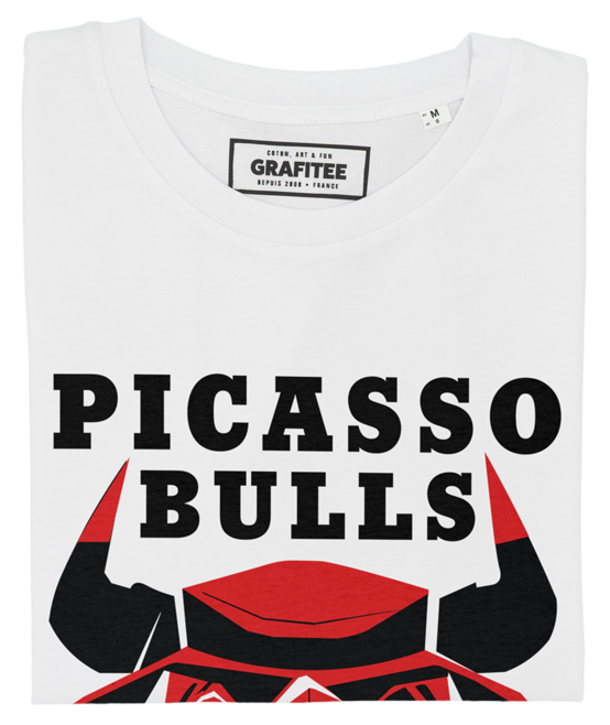 Grafitee - Vente T-shirt sérigraphié – unisexe - T-shirt Picasso Bulls - Tee shirt graphique logo basketball1