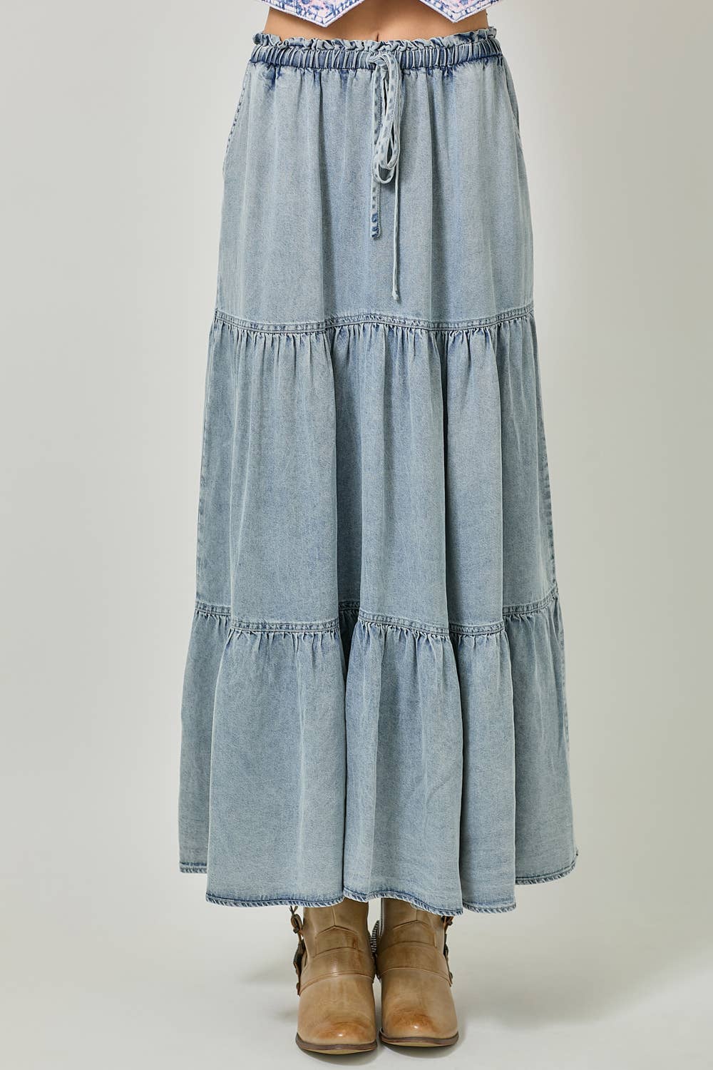 Mystree - Wholesale Rok - Dames - 60708 Lange Gelaagde Rok9