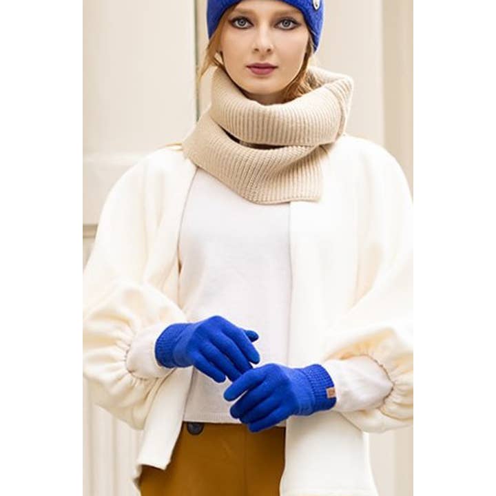 Hana - Wholesale Gloves - Women's - Solid Knit Touch Gloves7