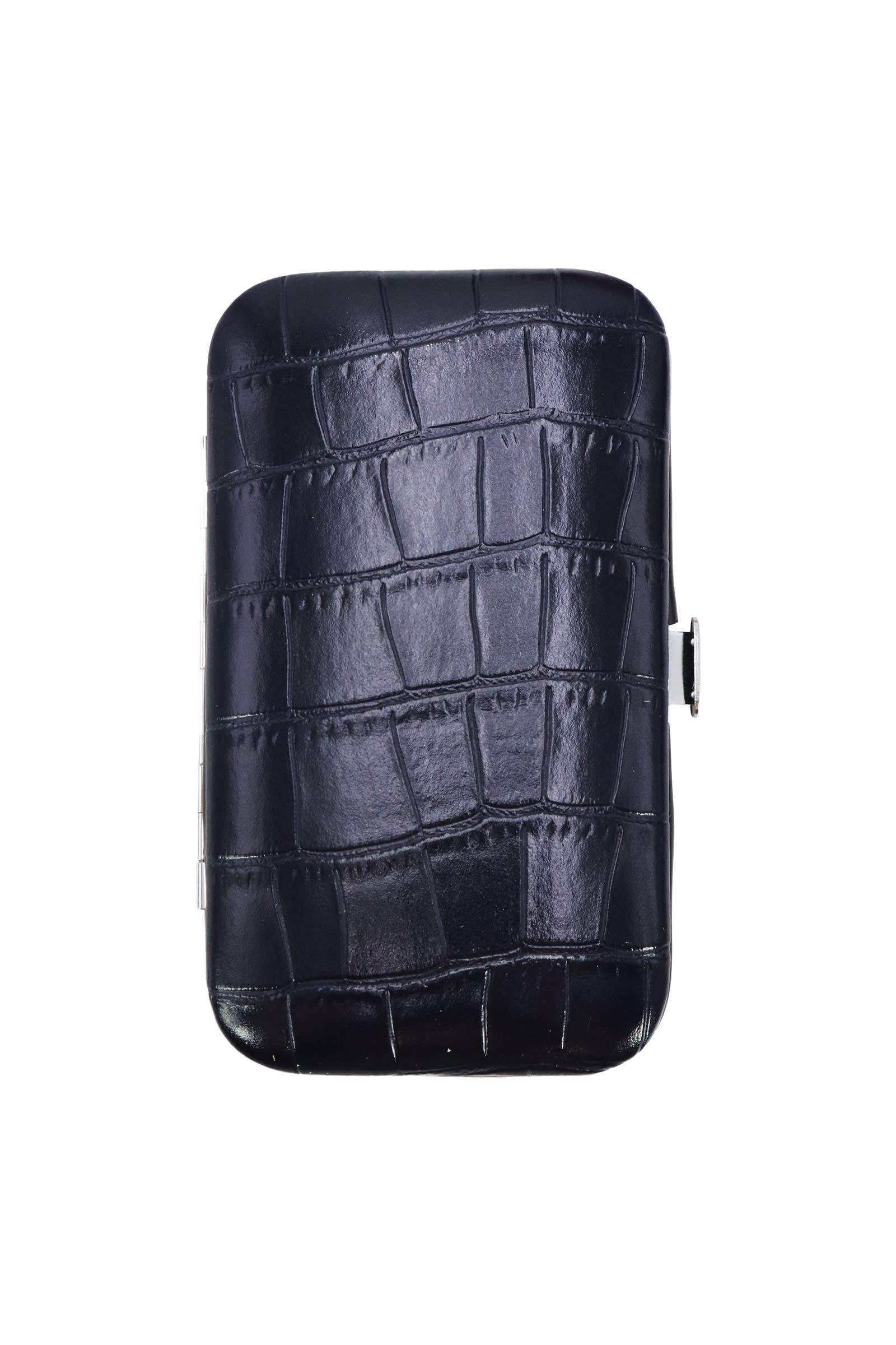 ASSORTED Faux Crocodile Leather 7-pcs Nailcare Kit for wholesale on Faire9