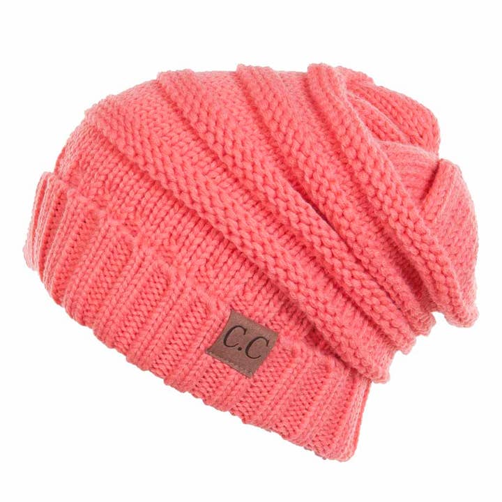 Hana - Wholesale Beanie - Women's - C.C Oversize Slouchy Knitted Beanie9