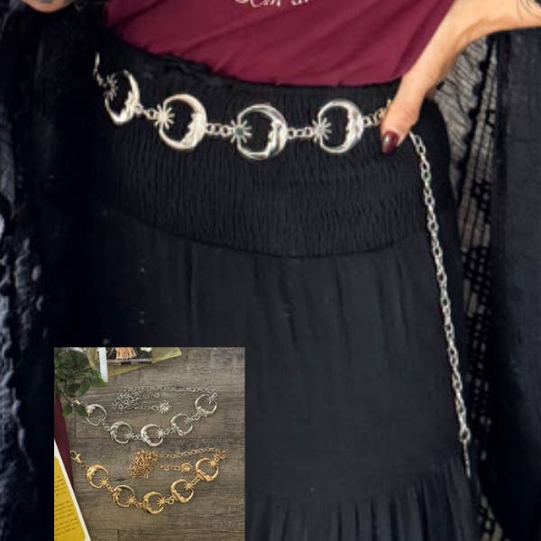 The House Of Gentry - Wholesale Belt - Women's - Whimsy Goth Celestial Chain Belt