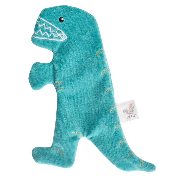 T-Rex Organic Fabric with Crinkle for wholesale by Tikiri Toys LLC