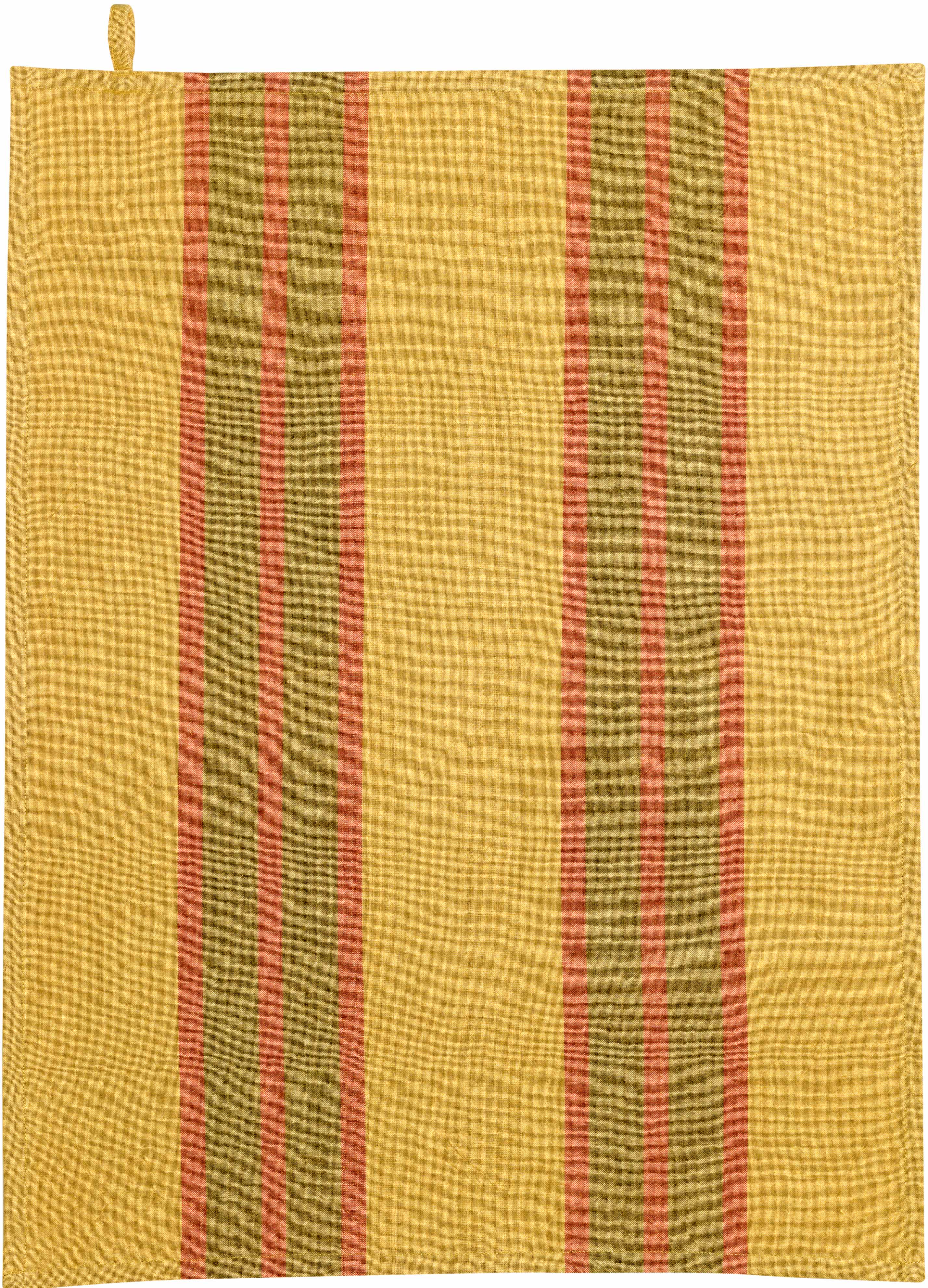 Maison Vivaraise & La Cerise sur le Gâteau - Vente Torchon - Torchon recyclé Yuna Curry 50 x 700