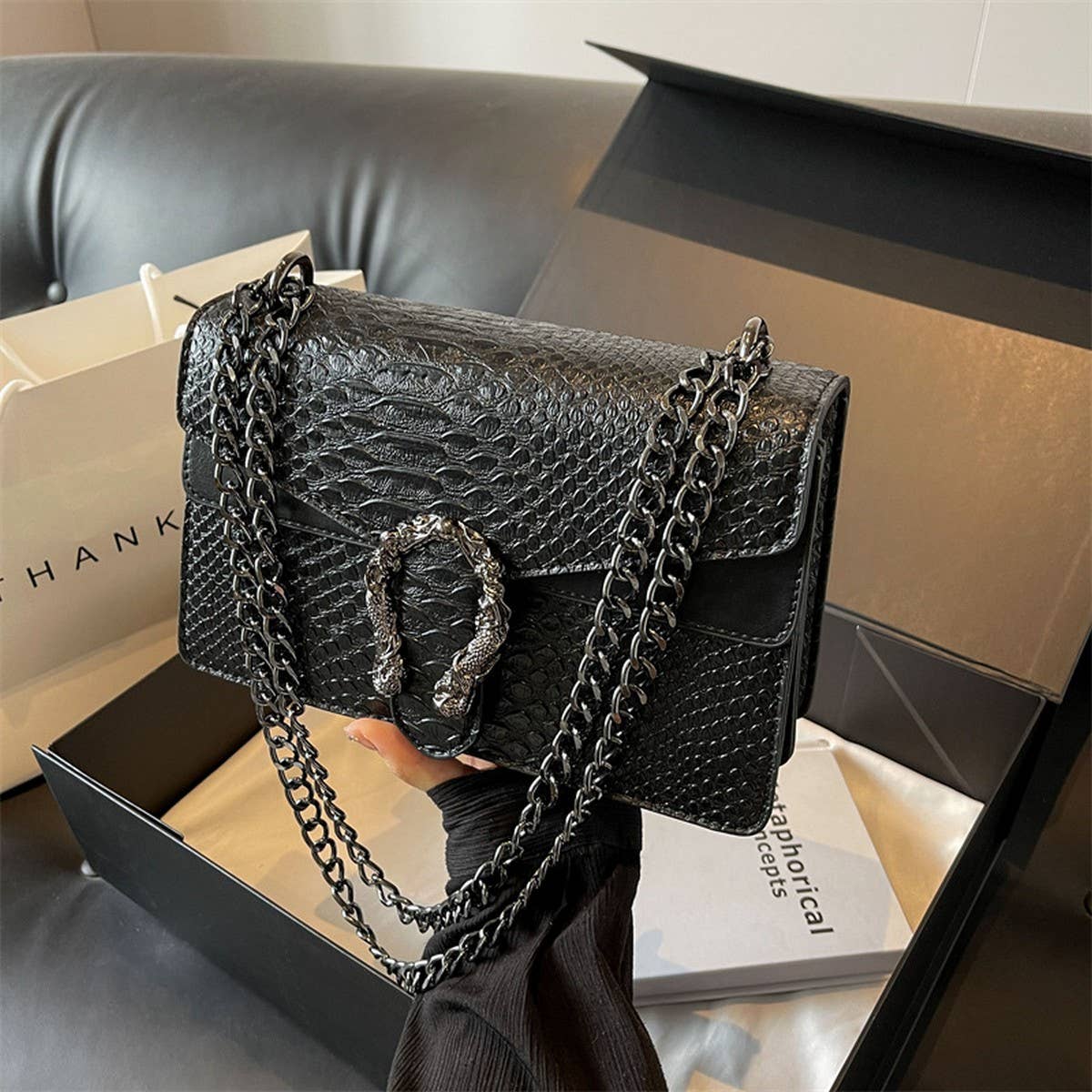 ACCITY - Wholesale Crossbody Bag - Women's - 2024 NEW CROSSBODY CHAIN SMALL SQUARE BAG_CWAB24616